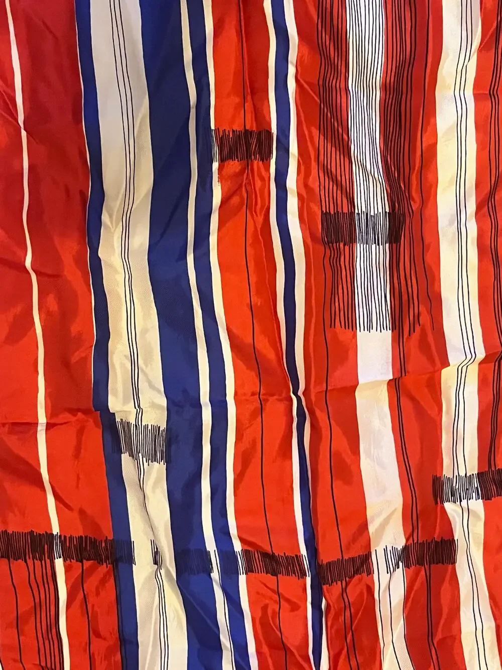 Vintage VERA Neumann Scarf Ladybug Signed ~ Abstract ~ Made in Japan ~ 22